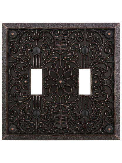 Filigree Double-Toggle Switch Plate